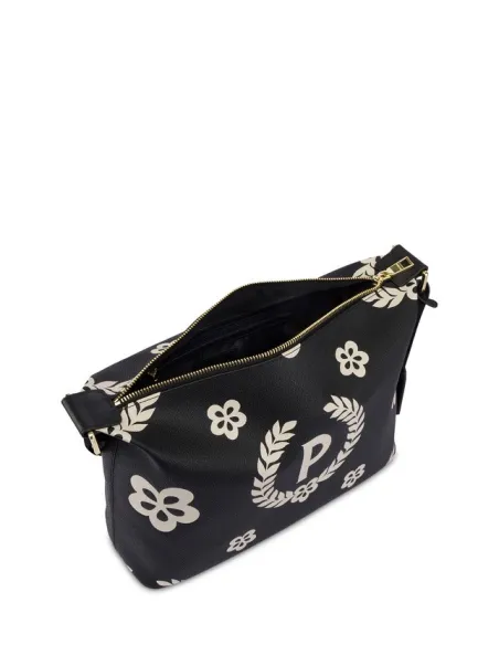 Borsa a tracolla Pollini con stampa nera