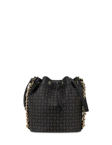 Pollini heritage Bucket Bag schwarz