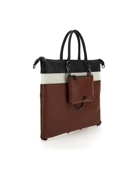 Gabs G3 Plus bag with front pocket black cream brown