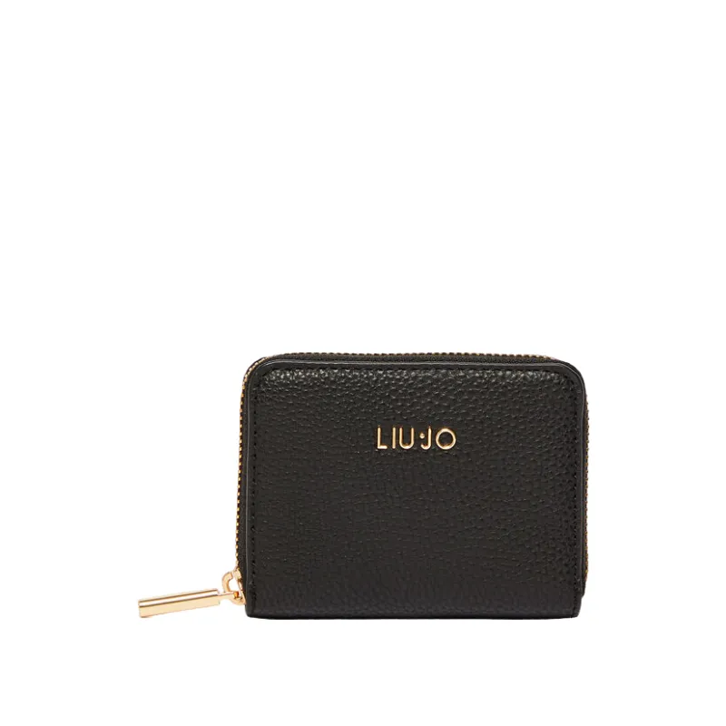 Women's small zipped wallet Liu Jo black