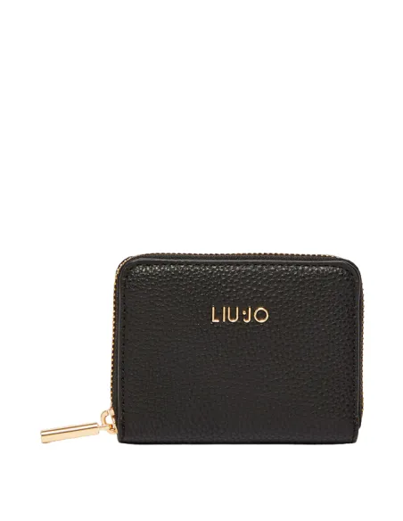 Women's small zipped wallet Liu Jo black
