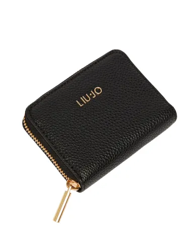 Women's small zipped wallet Liu Jo black