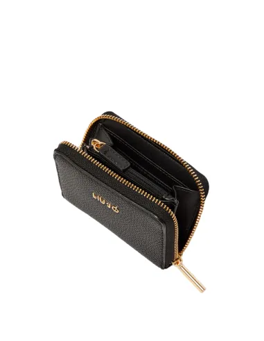 Women's small zipped wallet Liu Jo black