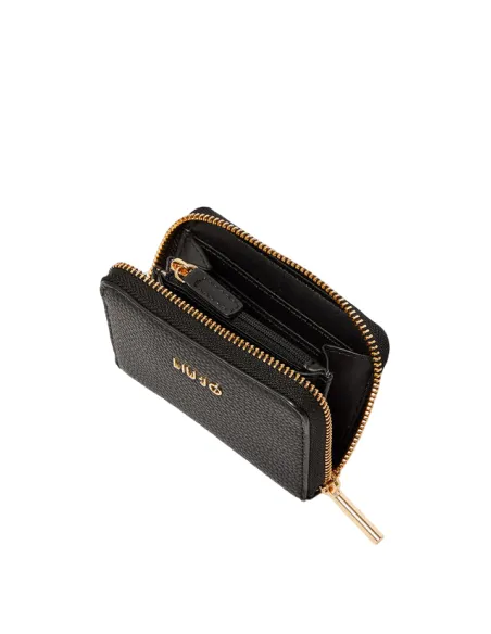 Women's small zipped wallet Liu Jo black