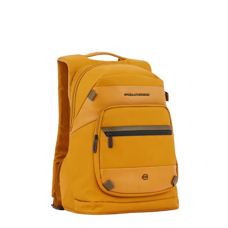 Piquadro Keith laptop and iPad®Pro 11'' backpack yellow 2