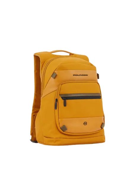 Piquadro Keith laptop and iPad®Pro 11'' backpack yellow