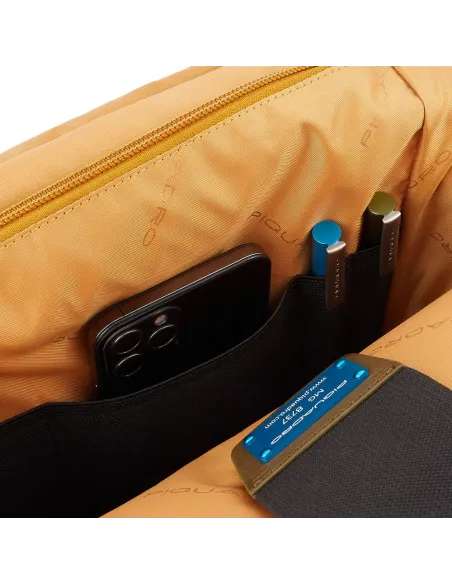 Piquadro Keith laptop and iPad®Pro 11'' backpack yellow