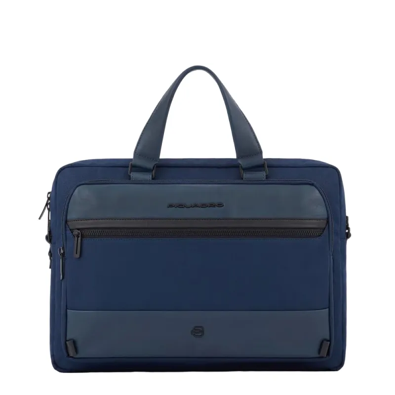 Piquadro Keith Two-handles briefcase blue