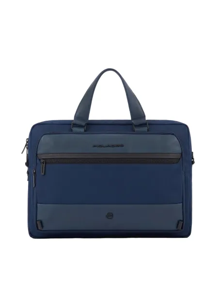 Piquadro Keith Two-handles briefcase blue