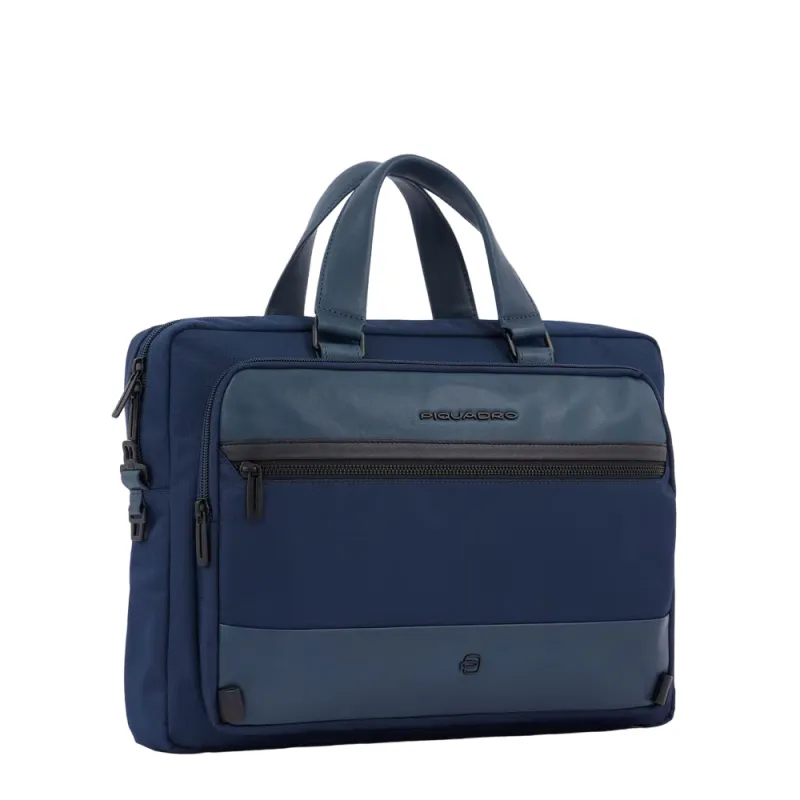 Piquadro Keith Aktentasche mit zwei Griffen blau 2