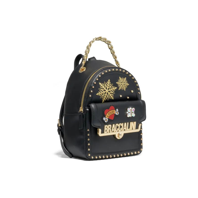 Zainetto donna Braccialini Rock nero 2