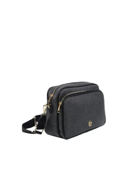 Borsa a tracolla con tasca frontale Ynot nera