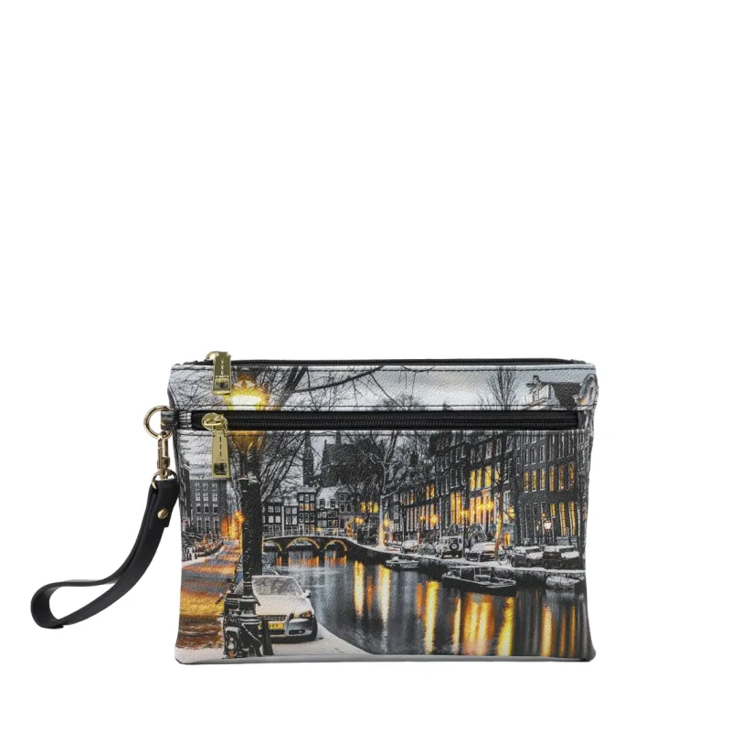 Ynot Mittlere Clutch Bag Amsterdam Snow