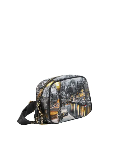 Ynot Small shoulder bag with zip closure Amsterdam Snow