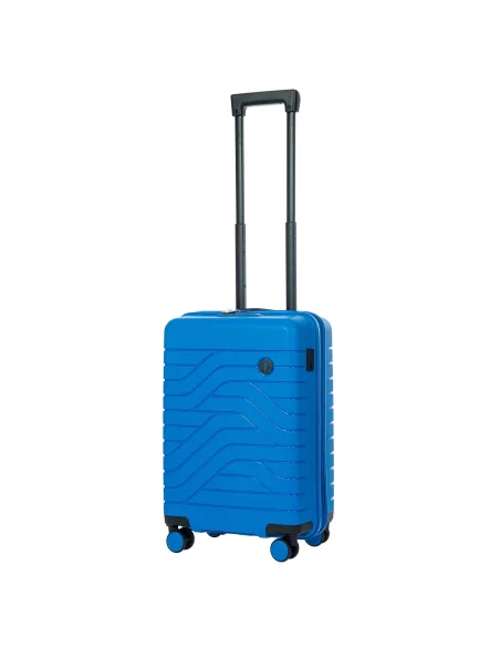 Brics Ulisse 55 cm expandable trolley electric blue