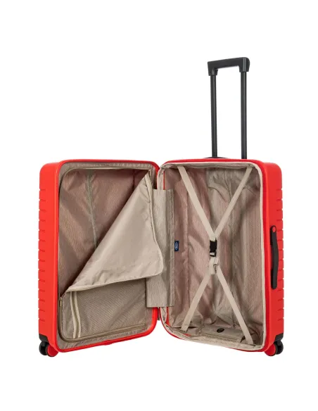 Brics Ulisse 4-wheel expandable medium trolley red