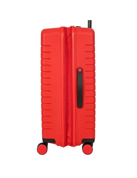 Brics Ulisse 4-wheel expandable medium trolley red