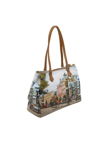 Ynot Medium shopping bag with three...