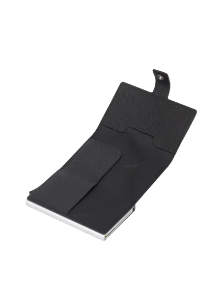 Piquadro Modus Compact Wallet für Scheine und Kreditkarten schwarz