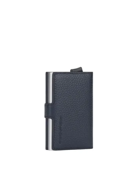 Piquadro Modus Compact Wallet für Scheine und Kreditkarten blau