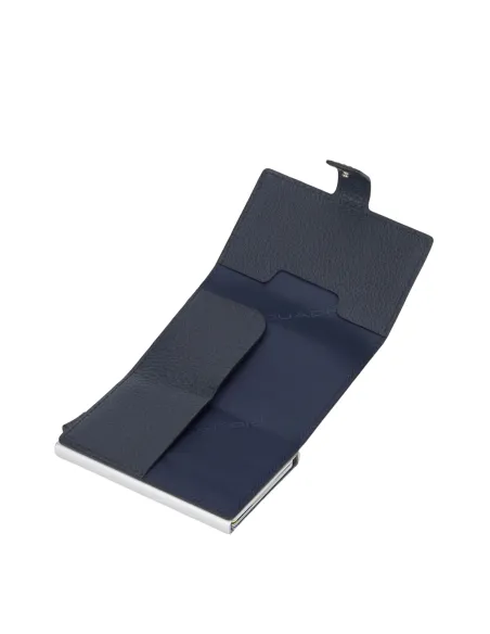 Piquadro Modus Compact Wallet für Scheine und Kreditkarten blau
