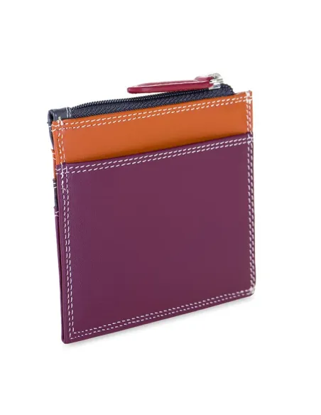 Porta carte sottile con tasca con zip Mywalit Chianti