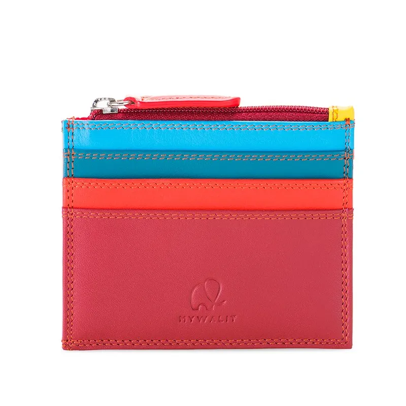 Porta carte sottile con tasca con zip Mywalit Vesuvio