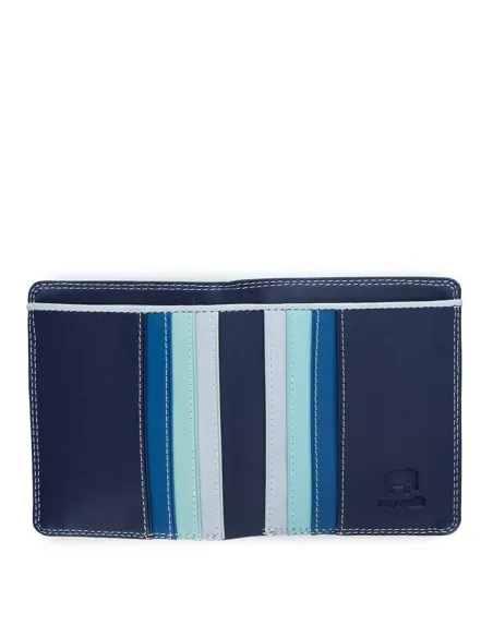 Portafogli in pelle a libro Mywalit Denim