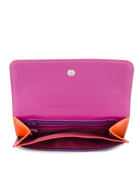 My Walit Leder-Damenbrieftasche Sangria Multi