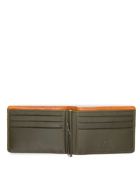 Men's wallet with money clip My Walit Tan-Olive