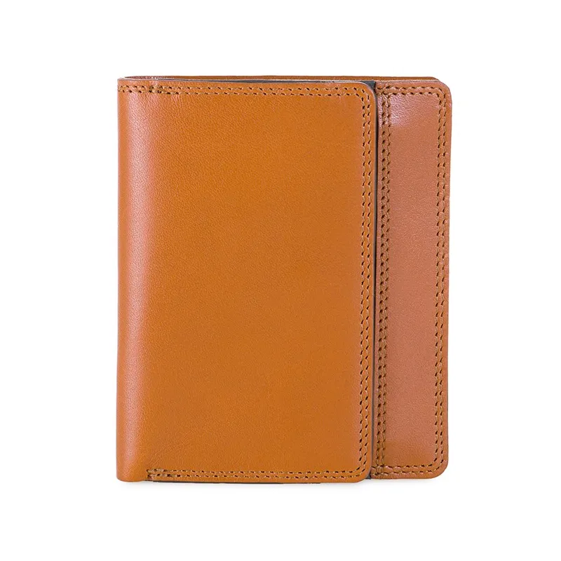 Mywalit Herrengeldbörse mit erweiterbarem Münzfach Tan-Olive