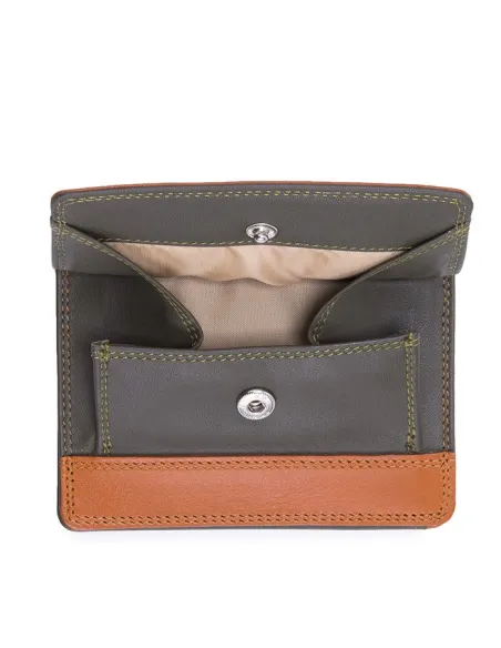 Mywalit Herrengeldbörse mit erweiterbarem Münzfach Tan-Olive