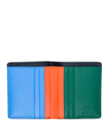 Men's wallet with expandable coin...