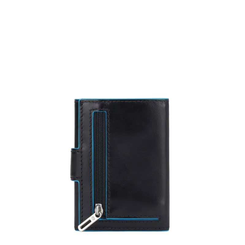 Piquadro Blue Square Men's pocket wallet with button... 2