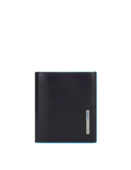 Portafogli piccolo verticale con porta monete Piquadro nero