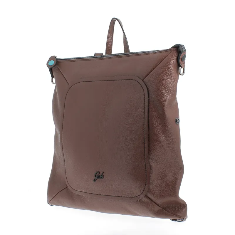 Gabs Lola Box transformable leather backpack brown 2