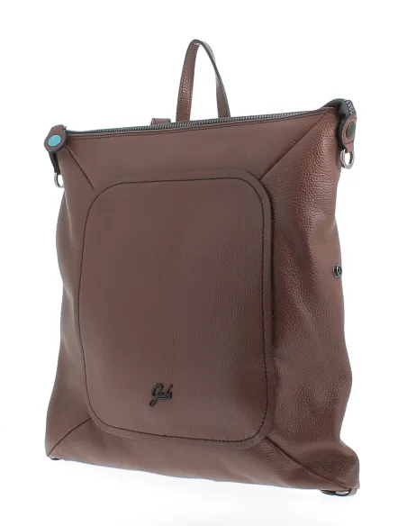 Gabs Lola Box wandelbarer Lederrucksack braun