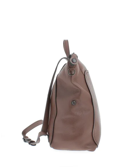 Gabs Lola Box transformable leather backpack brown