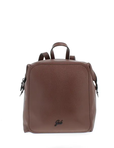 Gabs Lola Box transformable leather backpack brown