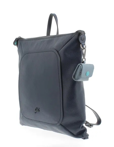 Gabs Lola Box wandelbarer Lederrucksack blau