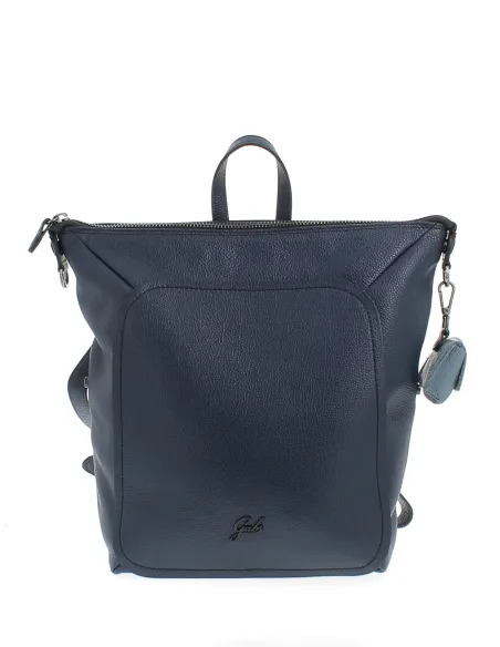 Gabs Lola Box wandelbarer Lederrucksack blau