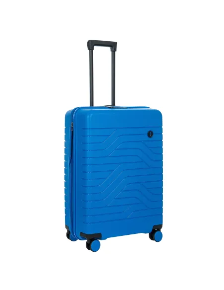 Brics Ulisse 4-wheel expandable medium trolley electric blue