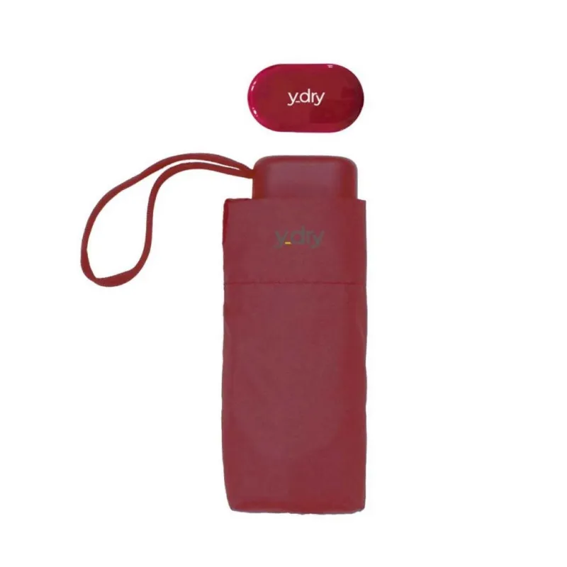 Y-Dry Gea Winddichter Mini-Regenschirm Bordeaux