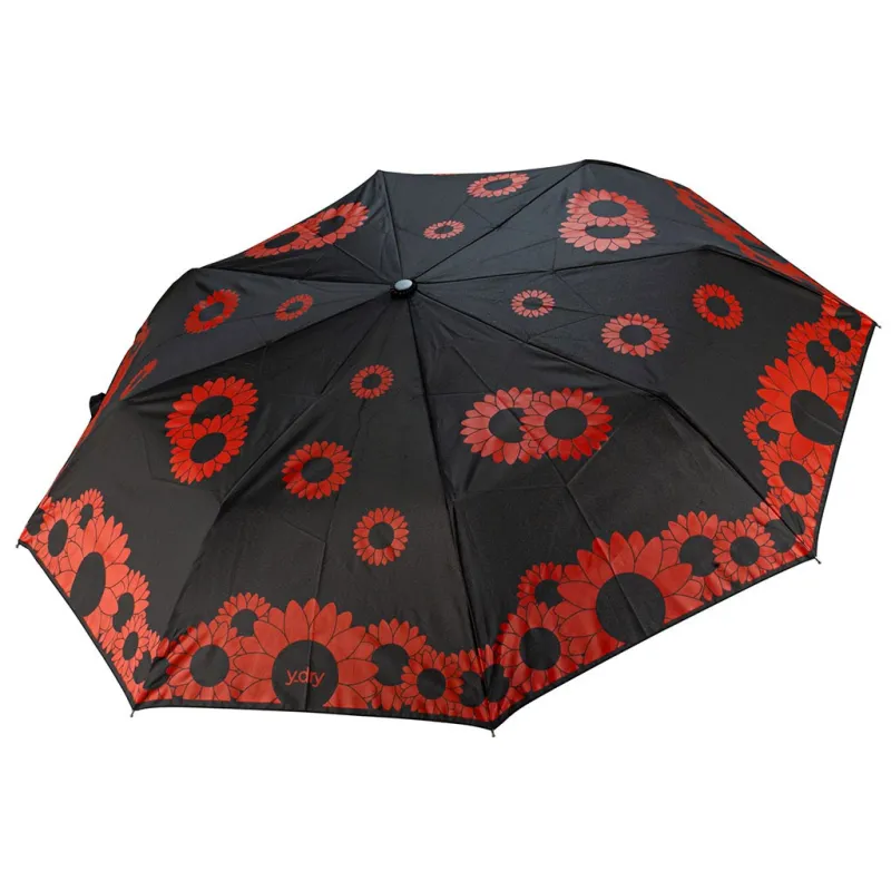 Y-Dry Women's automatic windproof umbrella with floral...