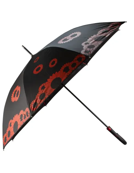 Y_Dry Sunflowers automatic long umbrella red