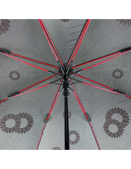 Y_Dry Sunflowers automatic long umbrella red