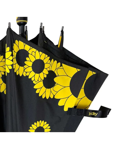 Y_Dry Sunflowers automatischer Langschirm gelb