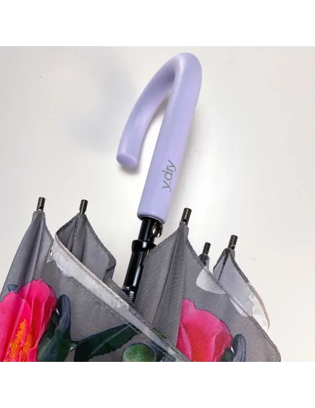 Y-Dry Bouquet automatic long umbrella grey