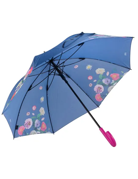 Y-Dry Bouquet automatic long umbrella light blue