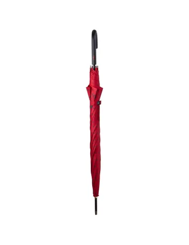 Y_Dry Pin Up Automatic Long Umbrella red